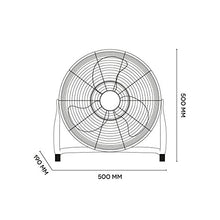 Carica l&#39;immagine nel visualizzatore di Gallery, ARGO Speedy Ventilatore High-Speed in Alluminio, Diametro 40 cm, 3 velocit?,...