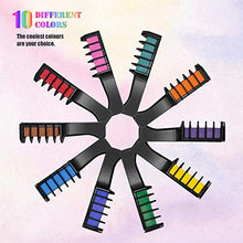 Carica l&#39;immagine nel visualizzatore di Gallery, Capelli gesso pettine, 10 Colori Gessetti per temporanea 10pack - Ilgrandebazar