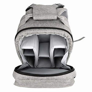 Bodyguard Borsa per fotocamera DSLR 2in1 e zaino fotografico SLR 2in1, Grigio