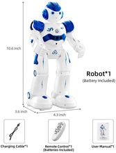 Carica l&#39;immagine nel visualizzatore di Gallery, NEWYANG Robot Giocattolo Bambini - Robot Telecomandato con Intelligente Programmabile, Gesture Sensing,Parla,Cammina,Cantando e Balla,USB Ricarica Toy Robot (Blu)