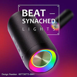 Cassa Bluetooth, COOCHEER Altoparlante Bluetooth Portatili 24W con Luce Nero