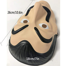 Carica l&#39;immagine nel visualizzatore di Gallery, Casa Di Carta Salvador Dalì, Maschera PVC Costume White - Ilgrandebazar