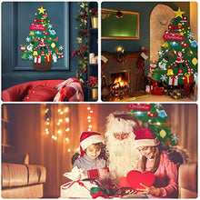 Carica l'immagine nel visualizzatore di Gallery, Albero di Natale in Feltro per Bambini, 3.5 Ft DIY Albero Natale Feltro Con 34 Staccabili Ornamenti, per Regali Di Natale Party Decorazioni Da Parete Per Porte