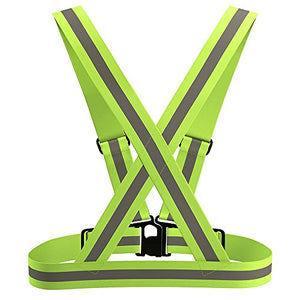 Suntapower Gilet catarifrangente,Alta visibilità elastico regolabile 1 Pacco - Ilgrandebazar