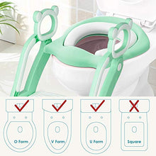 Carica l&#39;immagine nel visualizzatore di Gallery, KEPLIN - Riduttore per water con scaletta dotata di scalino resistente, Verde