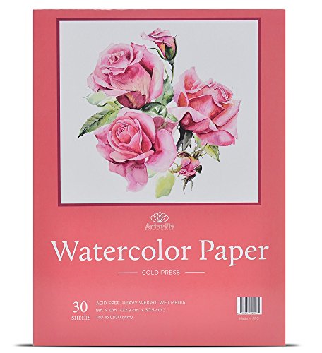 Carta Acquerello Professionale 30 Fogli 22,9 x 30,5 cm (300 g)... - Ilgrandebazar