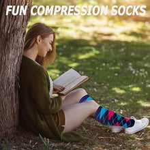 Carica l'immagine nel visualizzatore di Gallery, ACTINPUT Calze Compressione Graduata Donna Uomo,4 Paia Calze Elastiche Sportive per Sport, Corsa, Escursioni, Viaggi in Aereo, Giri in Bici, Infermieri