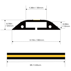 Canalina Pavimento, Stageek 1.83M Cavi Copertura flessibile del... - Ilgrandebazar