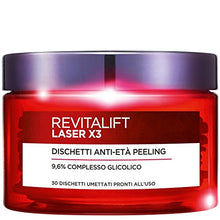 Carica l&#39;immagine nel visualizzatore di Gallery, L&#39;Oréal Paris Revitalift Laser X3 Dischetti Viso Anti-Età Antirughe Peeling... - Ilgrandebazar