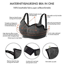 Carica l&#39;immagine nel visualizzatore di Gallery, HBselect 3 PCS Reggiseno Allattamento con Estensione Nero, Grigio, Viola