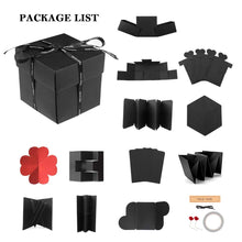 Carica l'immagine nel visualizzatore di Gallery, Explosion Box, opamoo Scrapbook Creative DIY Photo Album con 16 PCS di Nero - Ilgrandebazar
