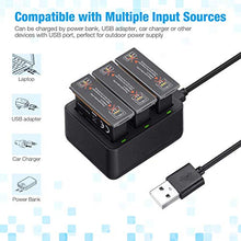 Carica l&#39;immagine nel visualizzatore di Gallery, Powerextra - Set di 3 batterie per caricabatterie a 3 canali, compatibile...
