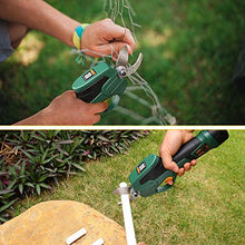 Carica l&#39;immagine nel visualizzatore di Gallery, TECCPO Cesoie da Giardino, 7.2V Forbici a Batteria, 15-22mm Diamerto di...