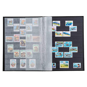 Leuchtturm 339233 Stockbook A4, 32 black pages,padded cover, blue - Ilgrandebazar
