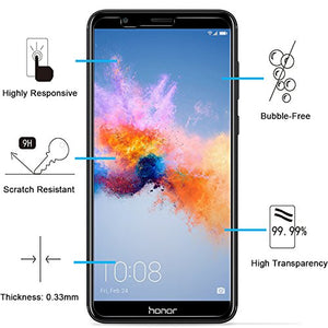 NEW'C Pacco da 2 Pezzi, Pellicola Protettiva in Vetro Temperato per Honor 7X