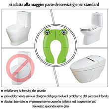 Carica l&#39;immagine nel visualizzatore di Gallery, Riduttore WC per bambini Viaggia portatile Pieghevole Riutilizzabili verde