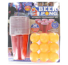 Carica l&#39;immagine nel visualizzatore di Gallery, PMS 619028 36PC Beer Pong Set in Doppio Blister, Rosso - Ilgrandebazar