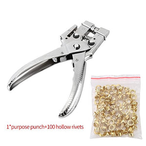 Pinza per Punzonatura a Foro in Ottone con 100 Fori in...