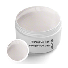 Carica l&#39;immagine nel visualizzatore di Gallery, Gel UV per LED in fibra di vetro chiaro 30 ml incl. Set pennelli da