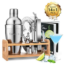 Carica l&#39;immagine nel visualizzatore di Gallery, Godmorn Cocktail Shaker Set,14 + 1 Pezzi Kit da Barman in Acciaio Inox,Set... - Ilgrandebazar