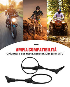 Moto Specchietto Retrovisore Omologati Universali Specchi Specchio...