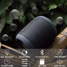 Carica l&#39;immagine nel visualizzatore di Gallery, Cassa Bluetooth Portatile, 20W Altoparlante Bluetooth Impermeabile IPX6 Wireless 360° Stereo, Mini Speaker Bluetooth 5.0 16 Ore di Riproduzione con HD Mic Supporto Radio FM, AUX, TF, USB - Nero