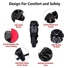 Carica l&#39;immagine nel visualizzatore di Gallery, KINGUARD Moto Ginocchiere Motocicletta Ginocchio Protezioni Guard Nero - Ilgrandebazar