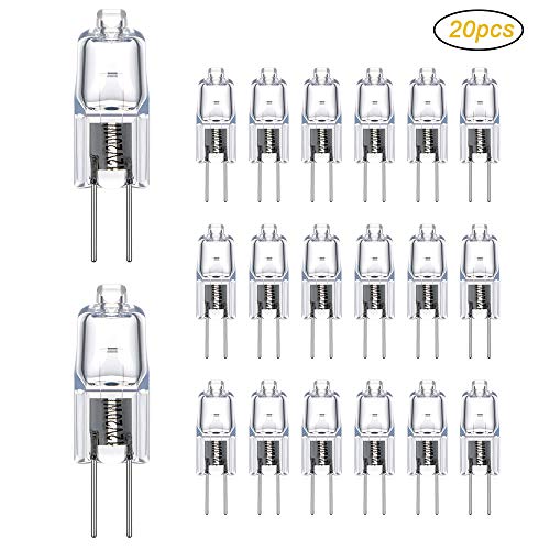 Vicloon G4 Lampada Alogena, Lampadine Luce, 20W Luce Calda, 20pcs 20w