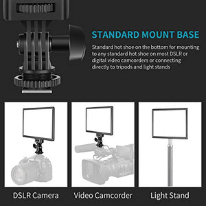 Neewer RALENO Luce 192 LED Ultra Sottile con LCD Display, Batteria a Litio...