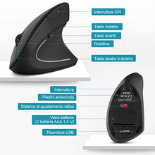 Carica l&#39;immagine nel visualizzatore di Gallery, LOETAD ANKER Mouse Verticale Wireless Ergonomico Silenzioso modalità Standby...