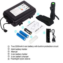 Carica l'immagine nel visualizzatore di Gallery, Tattico torcia CREE LED 2000LUMEN super luminoso regolabile Led Flashlight