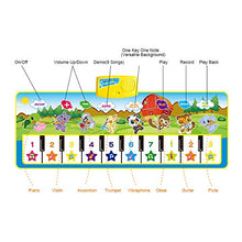 Carica l&#39;immagine nel visualizzatore di Gallery, Tappeto Musicale Bambini, BelleStyle Bambino Piano Playmat Strumento Blu