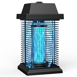 PALONE Lampada Antizanzare Elettrica, 20W 4500V UV Lampada Repellente Zanzare, Impermeabile IPX4 Trappola Zanzare Elettrico Per Campeggio, Giardino, Interni ed Esterni, Silenzioso e Sicuro
