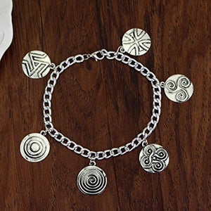 Bracciale Teen Wolf Charm - Charms simbolo argento antico a forma di Druido... - Ilgrandebazar