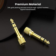 Carica l'immagine nel visualizzatore di Gallery, UGREEN 2 Pack Adattatore Jack 6,35 mm a 3,5 Connettori Stereo Placcato in... - Ilgrandebazar
