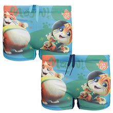 Carica l&#39;immagine nel visualizzatore di Gallery, 44 Gatti - Bambino - Costume da Bagno Boxer Parigamba 5-6 anni, 0013 Azzurro