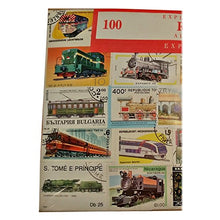 Carica l&#39;immagine nel visualizzatore di Gallery, Worldwide Railway Transport Trains Locomotive Stamp Collection – 100...
