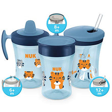 Carica l&#39;immagine nel visualizzatore di Gallery, NUK Magic Cup Bicchiere Antigoccia per Bambini, Bordo 360°, 8+ Blu (Nuovo) - Ilgrandebazar
