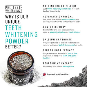 Carbone Attivo Sbiancante per Denti 100% Naturale - Sbiancamento Dei -...