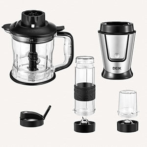 Frullatore, Deik Frullatore Tritatutto Multifunzione 5 In 1 con 3 Senza BPA... - Ilgrandebazar