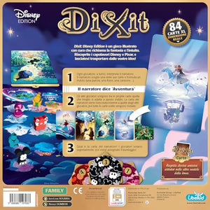 Asmodee - Dixit: Disney - Gioco da Tavolo di Fantasia e Immaginazione con i Personaggi Disney, 3-6 Giocatori, 8+ Anni, Edizione in Italiano