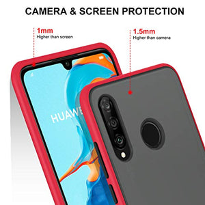 YATWIN Serie Antiurto, Cover Compatibile per Huawei P30 Lite, Custodia Rosso