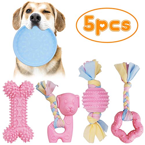 DIY House - Giocattoli da masticare per la dentizione, cani di Pink-2