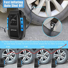 Carica l&#39;immagine nel visualizzatore di Gallery, Compressore Portatile per Auto Aria Compressa Pompa Elettrica 150PSI... - Ilgrandebazar