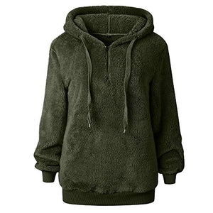 Rcool Felpe Tumblr Ragazza, Felpa con Cappuccio Donna Caldo, 5XL, Army Green - Ilgrandebazar