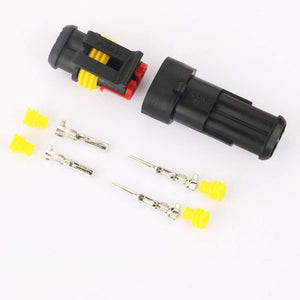 TOOHUI 10 Kit 2 Pin Auto Impermeabile Connettore, 2PIN 10KIT, 10KIT - Ilgrandebazar