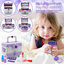 Carica l&#39;immagine nel visualizzatore di Gallery, Set di Trucchi per Bambini e Bambine - Viola 57 Pezzi, Set da Trucco per Bambini, per Ragazze, per Halloween, Natale, Compleanno, per Ragazze 4, 5, 6, 7, 8, 9, 10-12 anni