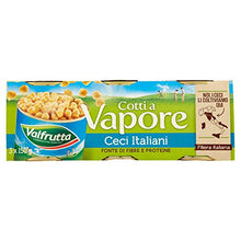 Carica l&#39;immagine nel visualizzatore di Gallery, Valfrutta Ceci, Cotti a Vapore - 3 Pezzi da 150 g, Totale: 450g