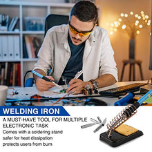 Carica l'immagine nel visualizzatore di Gallery, Saldatore Kit 24 Pezzi, WOWGO 60W Saldatura a Stagno Elettrica con 5 Punte,...