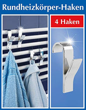 Carica l&#39;immagine nel visualizzatore di Gallery, Wenko 81912500 Set di 4 Appendini per Termoarredo, in Plastica ABS Cromata,... - Ilgrandebazar